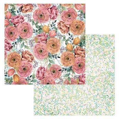 BoBunny Willow & Sage Designpapier - Roses